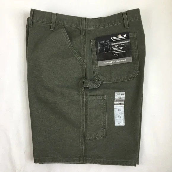 Carhartt Washed Duck Work Short Green 46 - Picture 5 of 16